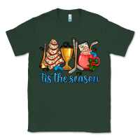 Sports Green tis the season hockey and Christmas Classic Tee - AdoDesignShop