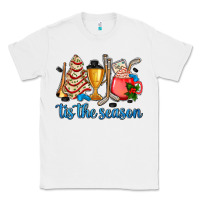 White tis the season hockey and Christmas Classic Tee - AdoDesignShop