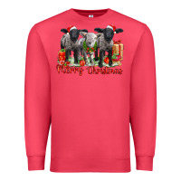 Cardinal merry christmas baby sheeps Premium Sweatshirt - LillyAllenDesigns