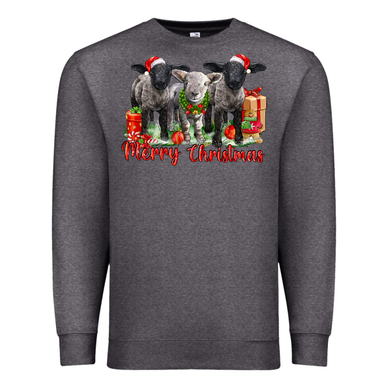 Merry Christmas Baby Sheeps Premium Sweatshirt by LillyAllenDesigns | Teevron