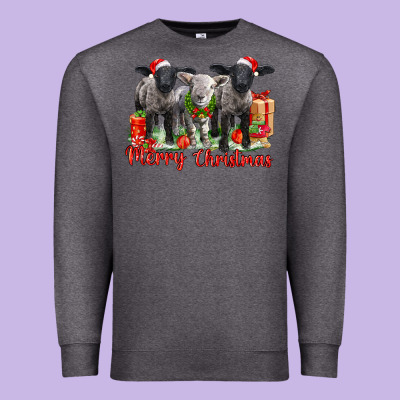 Merry Christmas Baby Sheeps Premium Sweatshirt Designed By Lillyallendesigns