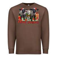Chestnut merry christmas baby sheeps Premium Sweatshirt - LillyAllenDesigns