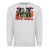 Dove Grey merry christmas baby sheeps Premium Sweatshirt - LillyAllenDesigns