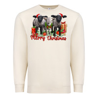 Sandshell merry christmas baby sheeps Premium Sweatshirt - LillyAllenDesigns