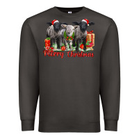 Smoke merry christmas baby sheeps Premium Sweatshirt - LillyAllenDesigns
