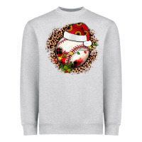 Heather Grey Christmas baseball Heavyweight Sweatshirt - JahusDesignShop