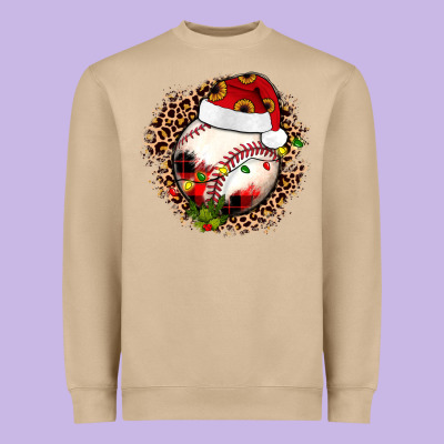 Christmas Baseball Heavyweight Sweatshirt Designed By Jahusdesignshop