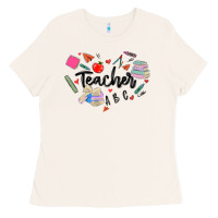 Bone teacher heart Ladies Tee - MaliasSmallBusiness