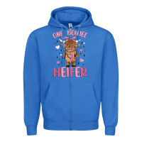 True Royal one boujee heifer Zipper Hoodie - MaliasSmallBusiness