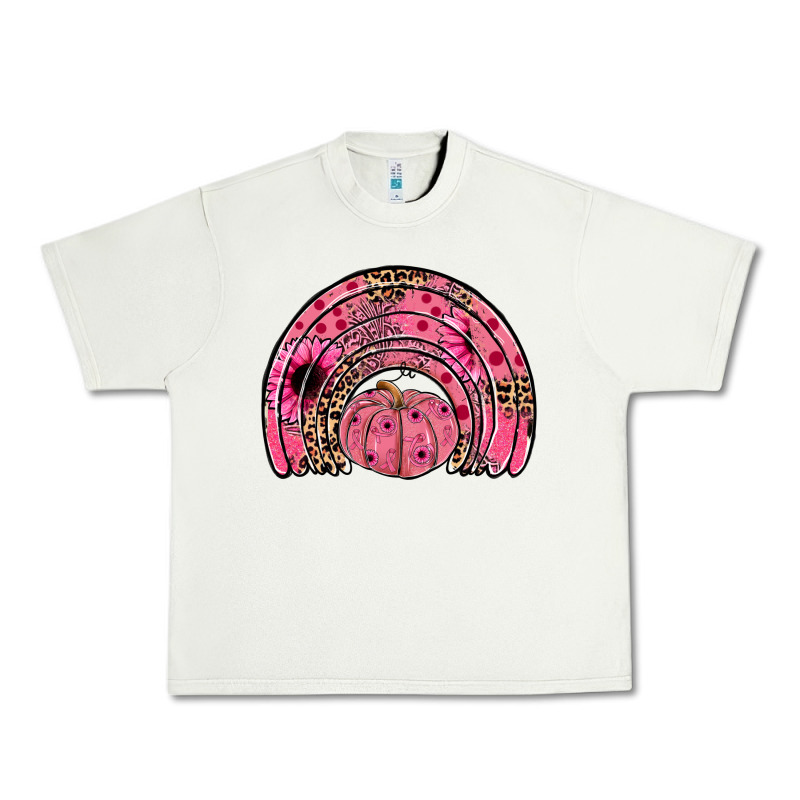 Pumpkin Ribbon Rainbow Urban Heavy Tee by JahusDesignShop | Teevron