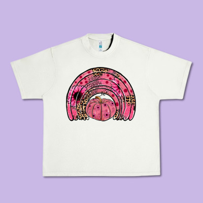 Pumpkin Ribbon Rainbow Urban Heavy Tee Designed By Jahusdesignshop