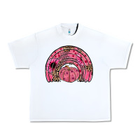 White pumpkin ribbon rainbow Urban Heavy Tee - JahusDesignShop