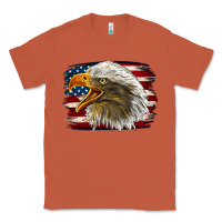 Copper Western American Flag Eagle Classic Tee - LillyAllenDesigns