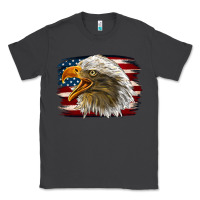 Smoke Western American Flag Eagle Classic Tee - LillyAllenDesigns