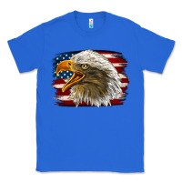 True Royal Western American Flag Eagle Classic Tee - LillyAllenDesigns