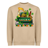Mushroom lucky truck with flags and beers Heavyweight Sweatshirt - AdoDesignShop