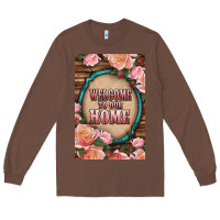 Chestnut Western Welcome To Our Home Long Sleeve Tee - LillyAllenDesigns