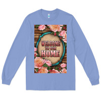 Colony Blue Western Welcome To Our Home Long Sleeve Tee - LillyAllenDesigns
