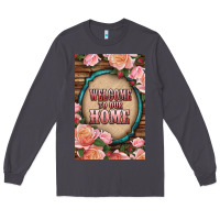 Smoke Western Welcome To Our Home Long Sleeve Tee - LillyAllenDesigns