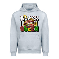 Heather Grey black queen Urban Hoodie - CowGirlArtShop