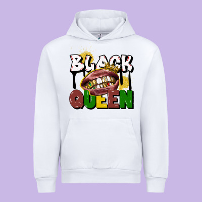 Black Queen Urban Hoodie Designed By Cowgirlartshop