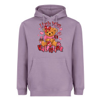Little Miss Valentine Teddy Bear Heavyweight Hoodie | Teevron