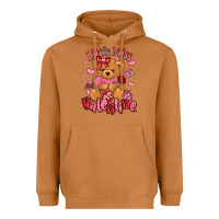 Meerkat little miss valentine teddy bear Heavyweight Hoodie - LillyAllenDesigns