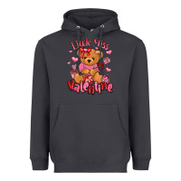 Smoke little miss valentine teddy bear Heavyweight Hoodie - LillyAllenDesigns