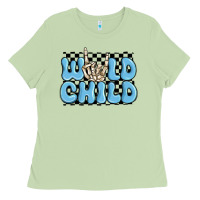 Matcha wild child blue skeleton Ladies Tee - MaliasSmallBusiness