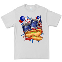Dove Grey hotdog with beers billie wilder Premium Tee - texasbilliewilder