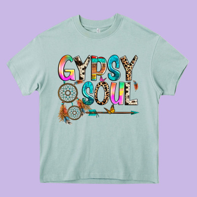 Gypsy Soul Heavy Core Tee Designed By Texasbilliewilder
