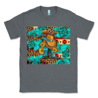 Charcoal Heather cowboy boots with turquoise and aztec Classic Tee - Artiststas