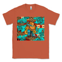 Copper cowboy boots with turquoise and aztec Classic Tee - Artiststas