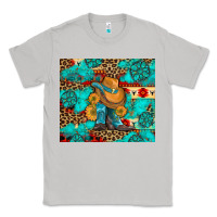 Moon Dust cowboy boots with turquoise and aztec Classic Tee - Artiststas