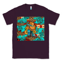 Plum cowboy boots with turquoise and aztec Classic Tee - Artiststas