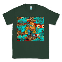 Sports Green cowboy boots with turquoise and aztec Classic Tee - Artiststas