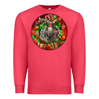 Cardinal christmas navajo churro sheep Premium Sweatshirt - LillyAllenDesigns