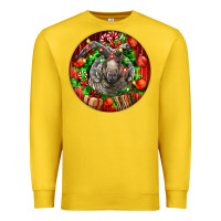 Lemon christmas navajo churro sheep Premium Sweatshirt - LillyAllenDesigns