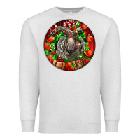 Oatmeal Heather christmas navajo churro sheep Premium Sweatshirt - LillyAllenDesigns
