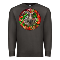 Smoke christmas navajo churro sheep Premium Sweatshirt - LillyAllenDesigns
