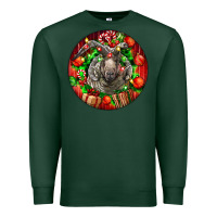 Sports Green christmas navajo churro sheep Premium Sweatshirt - LillyAllenDesigns