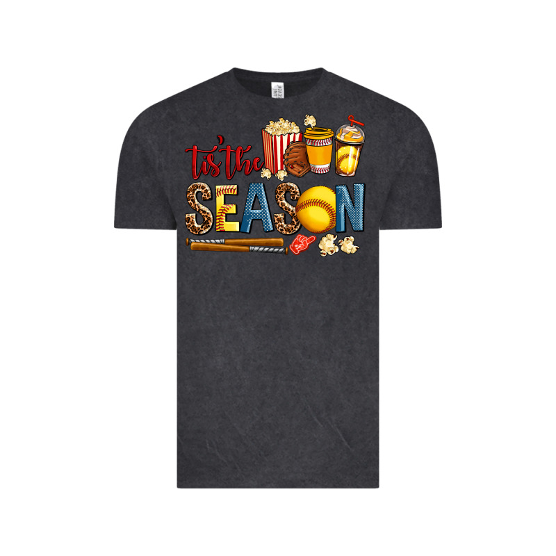 Tis The Season Softball Vintage Tee by AdoDesignShop | Teevron