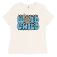 Bone wild child blue skeleton Ladies Tee - MaliasSmallBusiness
