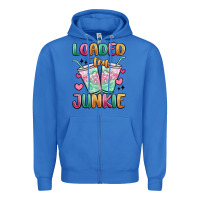 True Royal loaded tea junkie Zipper Hoodie - MaliasSmallBusiness