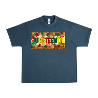 Midnight Navy juneteenth licence plate template Urban Heavy Tee - Artiststas