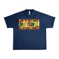 Navy juneteenth licence plate template Urban Heavy Tee - Artiststas