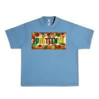 Pebble Blue juneteenth licence plate template Urban Heavy Tee - Artiststas