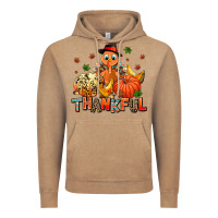 Vintage Coffee thankful pumpkins and turkey Vintage Hoodie - AdoDesignShop