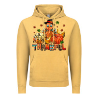 Vintage Mustard thankful pumpkins and turkey Vintage Hoodie - AdoDesignShop