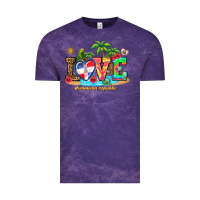 Cloud Purple love dominican republic Vintage Tee - AdoDesignShop